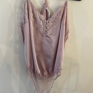Abercrombie Razorback Lace / Silk Bodysuit
